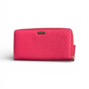 NWOT Kate Spade Vibrant Pink Dot Wallet